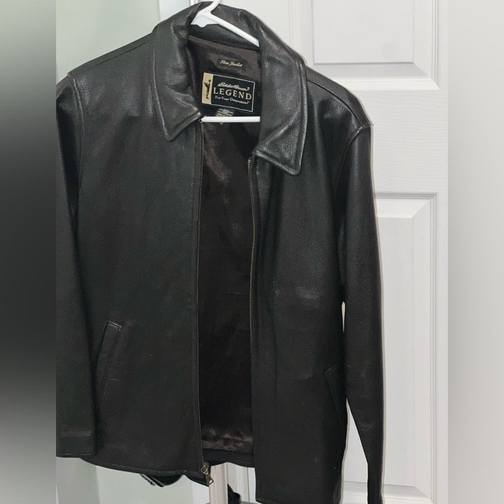 Eddie Bauer heavyweight leather jacket